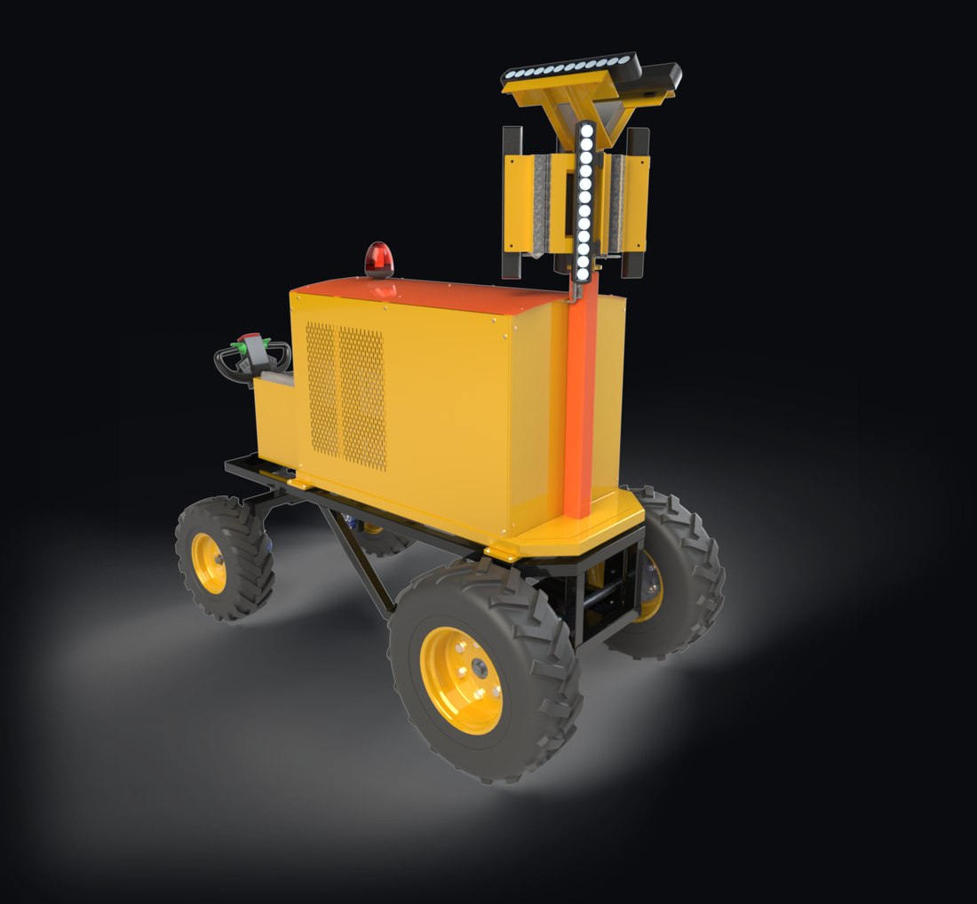 Microlite 500 ED lighting unit with tiller arm